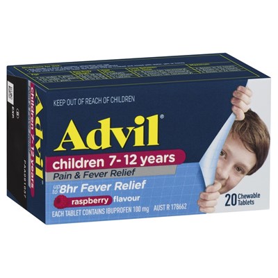 Advil Children 7-12 Years 20 Chewable Tablets