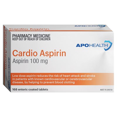 ApoHealth Cardio Aspirin 100mg 168 Tablets