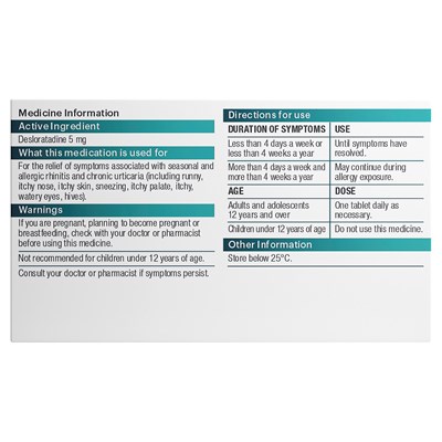 APOHEALTH Desloratadine 10 Tablet Blister Pack