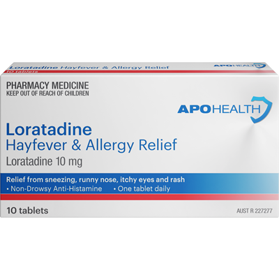 ApoHealth Loratadine Hay Fever Allergy 10 Tablets