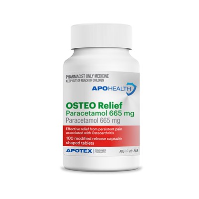 APOHealth Osteo Relief (Paracetamol) 665mg Tablets 100