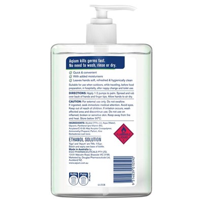 Aqium Aloe Antibacterial Hand Sanitiser 1 Litre