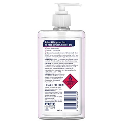 Aqium Ultra Anditbacterial Hand Sanitiser 275mL