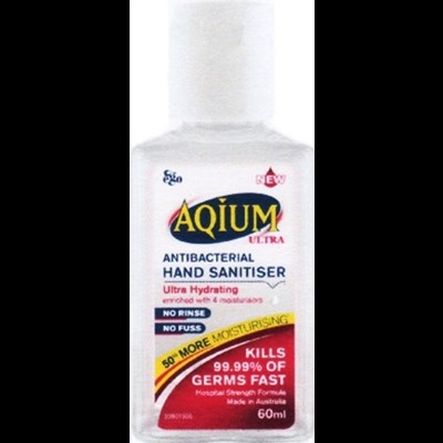 Aqium Ultra Antibacterial Hand Sanitiser 60mL