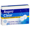 Aspro Clear Pain Relief Aspirin 24 Soluble Effervescent Tablets