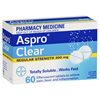 Aspro Clear Pain Relief Aspirin 60 Soluble Tablets