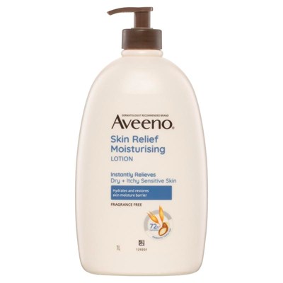Aveeno Skin Relief Fragrance Free Moisturising Lotion 1L