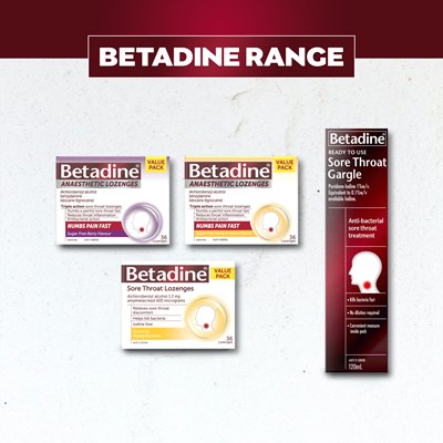 Betadine Ready to Use Sore Throat Gargle 120mL