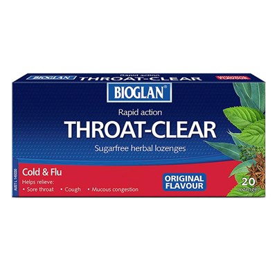 Bioglan Throat Clear Menthol 20 Loz