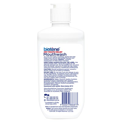 Biotene Dry Mouth Relief Mouthwash Fresh Mint 235mL