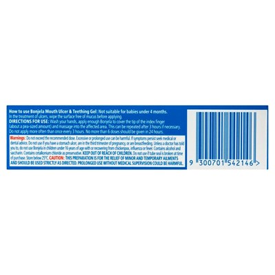Bonjela Mouth Ulcer & Teething Gel Sugar Free 15g