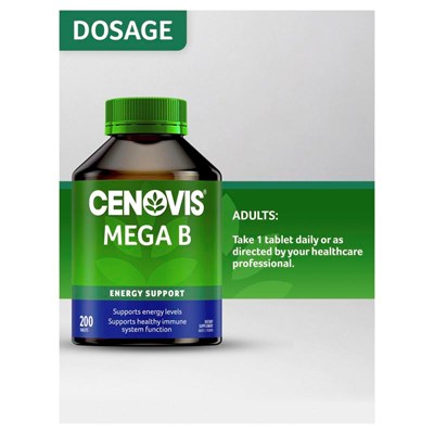 Cenovis Mega B Value Size 200 Tablets