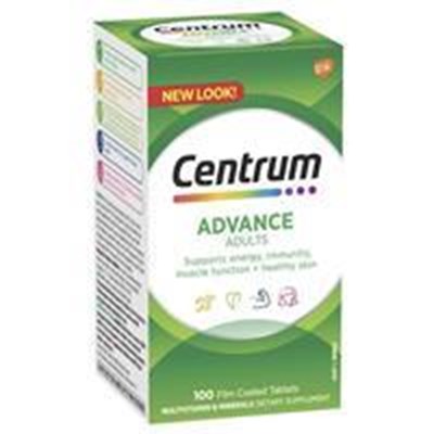 Centrum Advance Adults 100 Tablets