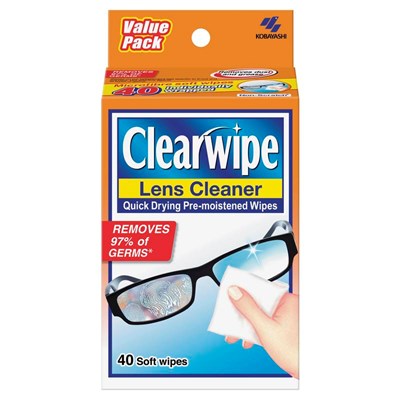 Clearwipe Lens Cleaner Value pack 40 Wipes