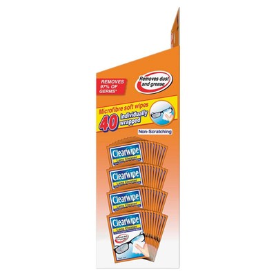 Clearwipe Lens Cleaner Value pack 40 Wipes