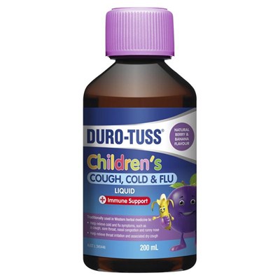 Duro-Tuss Children's Cough, Cold & Flu Liquid Berry  200mL