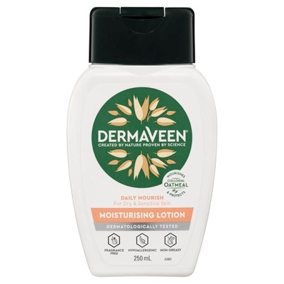 DermaVeen Daily Nourish Moisturising Lotion 250mL