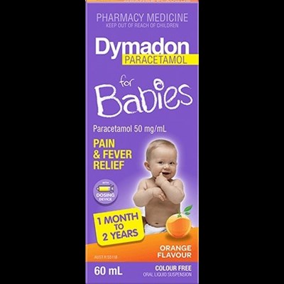 Dymadon for Babies Orange 1 month-2 years 60mL