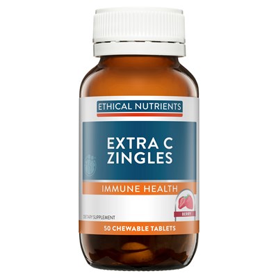 Ethical Nutrients Extra C Zingles Berry 50 Tablets