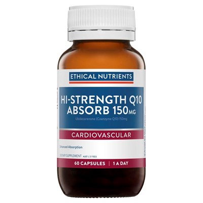 Ethical Nutrients Hi-Strength Q10 Absorb 150mg 60 Capsules
