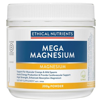 Mega Magnesium Citrus 200g Powder