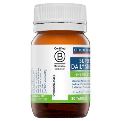 Ethical Nutrients Super B Daily Stress + 30 Tablets