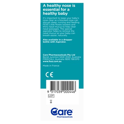 FESS Little Noses Saline Nasal Spray + Aspirator 15mL