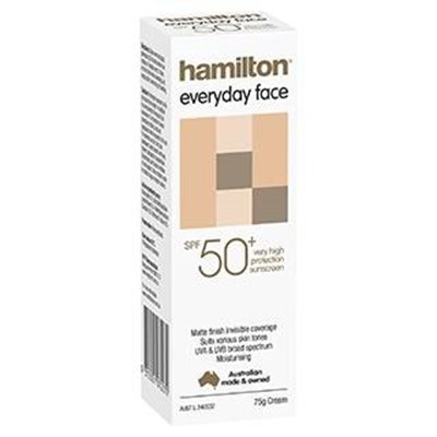 Hamilton Everyday Face Cream SPF 50+ 75g