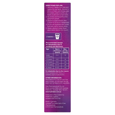 Hydralyte Effervescent Apple Blackcurrant 20 Tablets