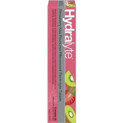 Hydralyte Effervescent Strawberry Kiwi 20 Tablets