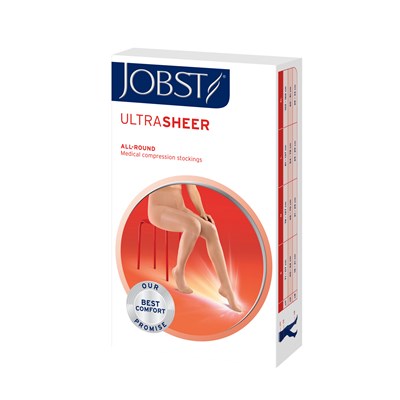 Jobst UltraSheer Knee High Compression Stocking Natural Medium