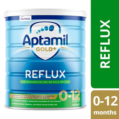 Aptamil Gold+ Reflux Baby Infant Formula Regurgitation or Mild Reflux From Birth to 12 Months 900g