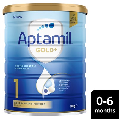 Aptamil Gold+ 1 Baby Infant Formula From Birth to 6 Months 900g