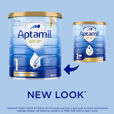Aptamil Gold+ 1 Baby Infant Formula From Birth to 6 Months 900g