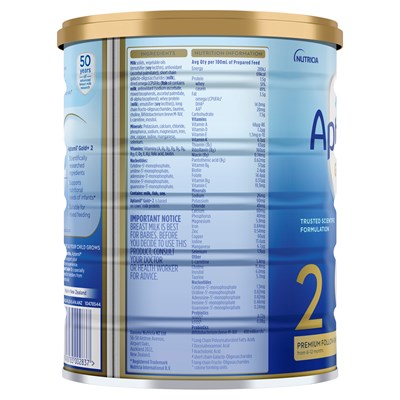 Aptamil Gold+ 2 Baby Follow-On Formula From 6-12 Months 900g