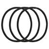 Lady Jayne Black Snagless Elastics 18 Pack
