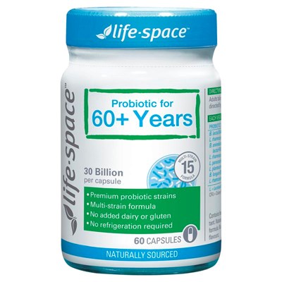 Life-Space Probiotic for 60+ Years 60 Capsules