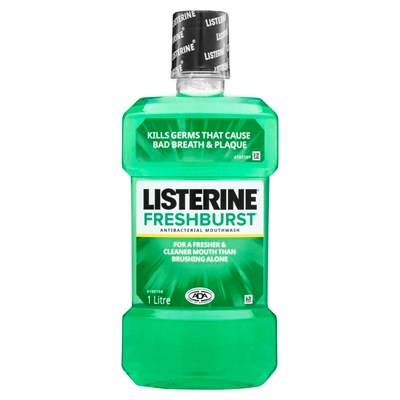 Listerine FreshBurst Antibacterial Mouthwash 1 Litre