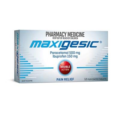 Maxigesic Double Action 12 Tablets