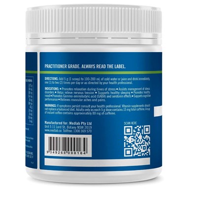 Medlab Mg Optima Relax Lemon Lime Flavoured Powder 150g