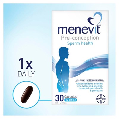 Menevit Pre-Conception Sperm Health Capsules 30 pack