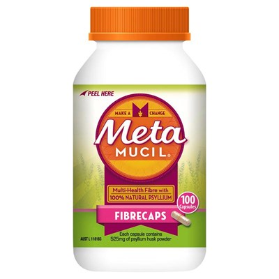 Metamucil Daily Fibre Supplement 100 Capsules