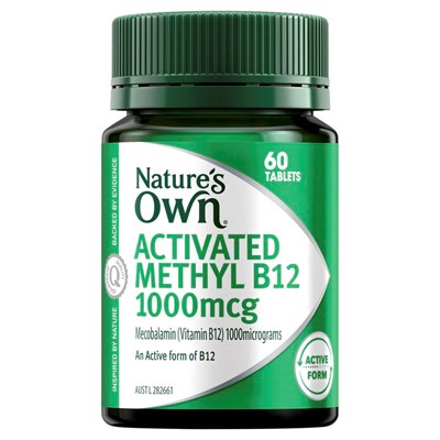Nature's Own Activated Methyl B12 1000mcg 60 Tablets