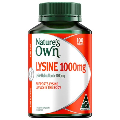 Nature's Own Lysine 1000mg 100 Tablets