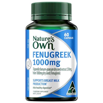 Nature's Own Fenugreek 1000mg 60 Capsules