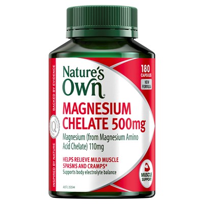 Nature's Own Magnesium Chelate 500mg 180 Capsules