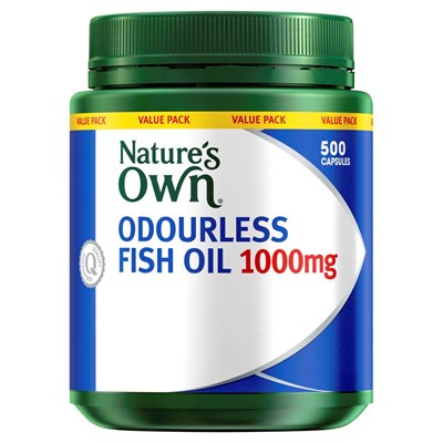Nature's Own Odourless Fish Oil 1000mg 200 Capsules