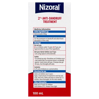 Nizoral 2% Anti-Dandruff Treatment 100mL
