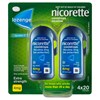 Nicorette Cooldrops Lozenge Icy Mint Extra Strength 4 x 20 Pack
