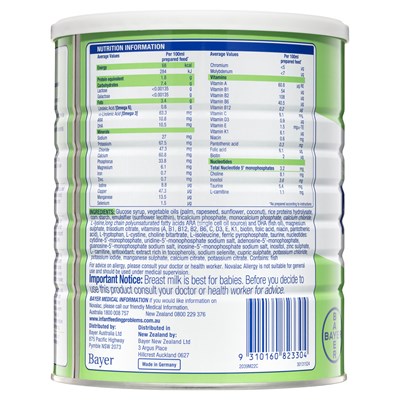 Novalac Allergy Premium Infant Formula 0-12 Months 800g